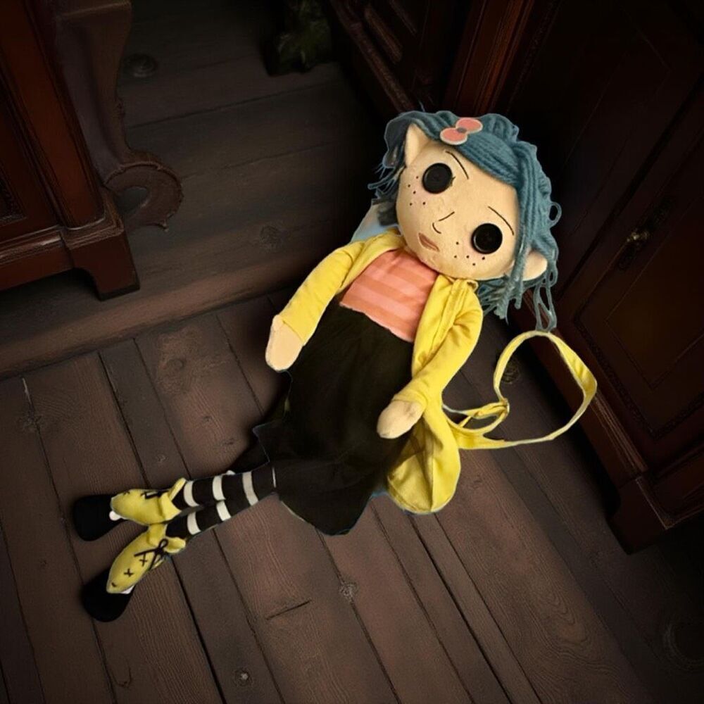Spirit Halloween Coraline Plush Crossbody Bag